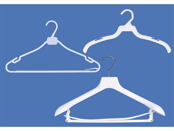 Plastic hanger flocking